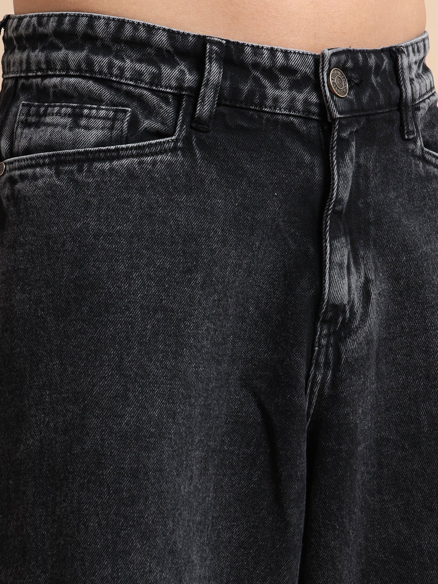 Black Baggy Denim Pant