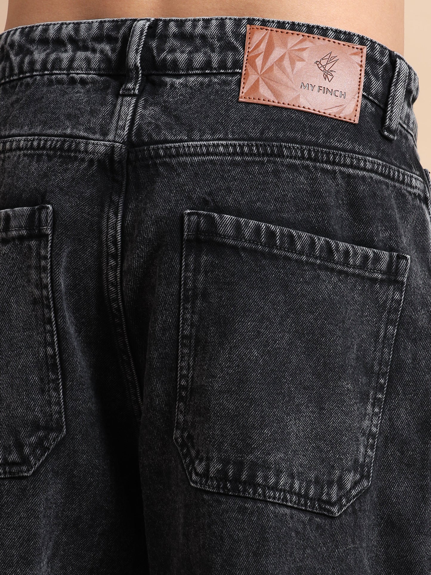 Black Baggy Denim Pant