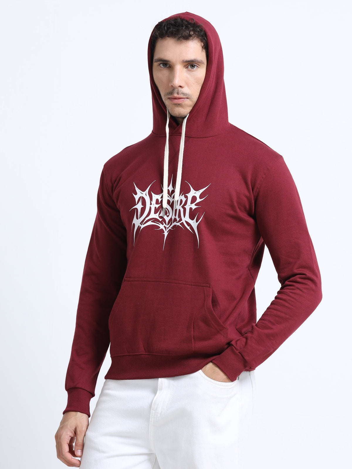 Maroon Hoodie Bio Wash Fleece