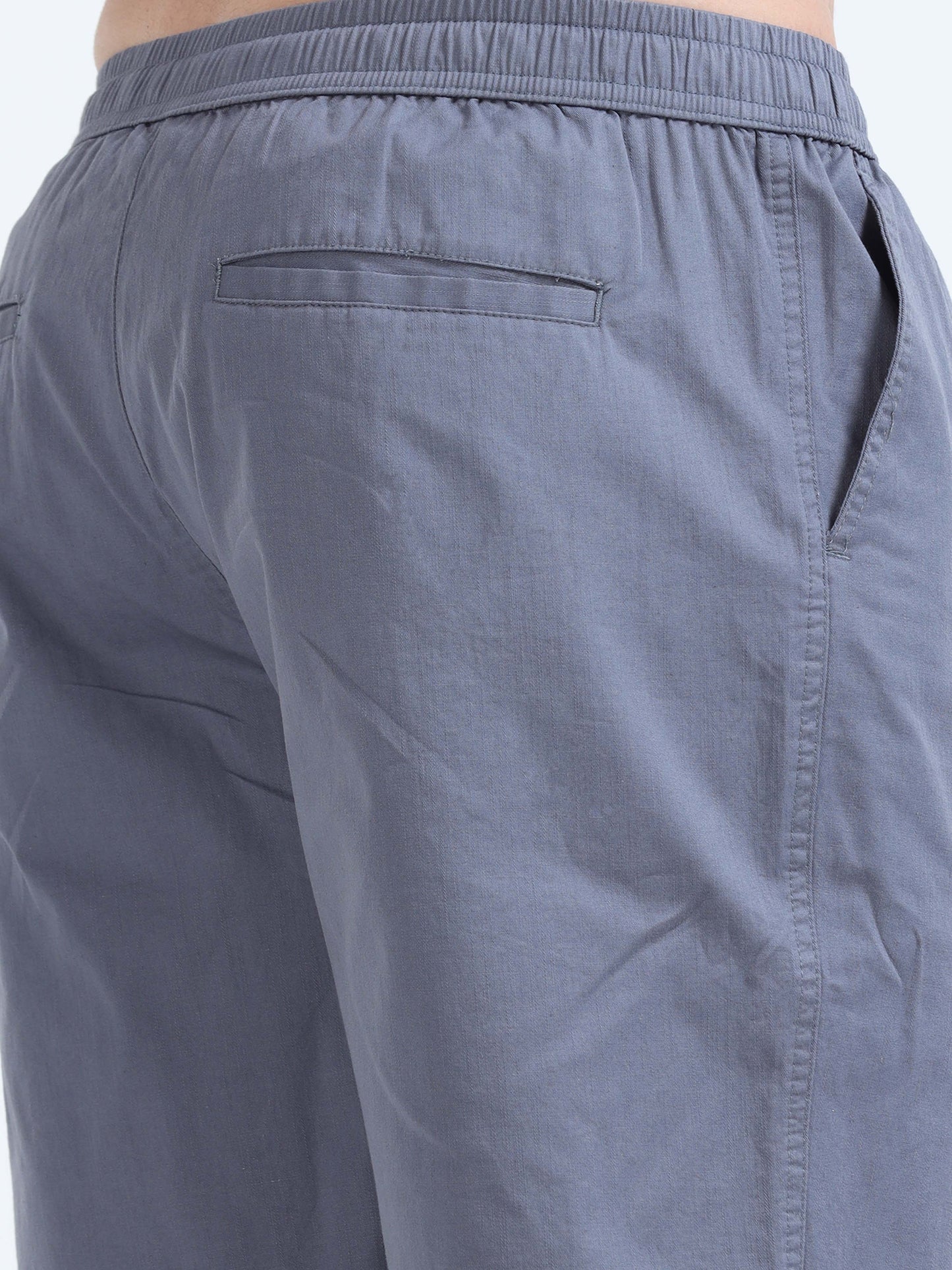 Soft Cotton Stone Blue Basic Shorts