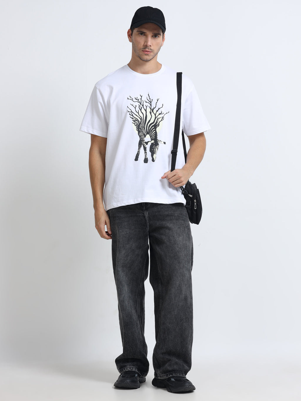 White Oversized Bio Wash Terry