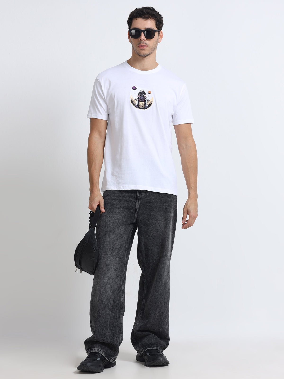 White Round Neck Bio Wash Single Jersey