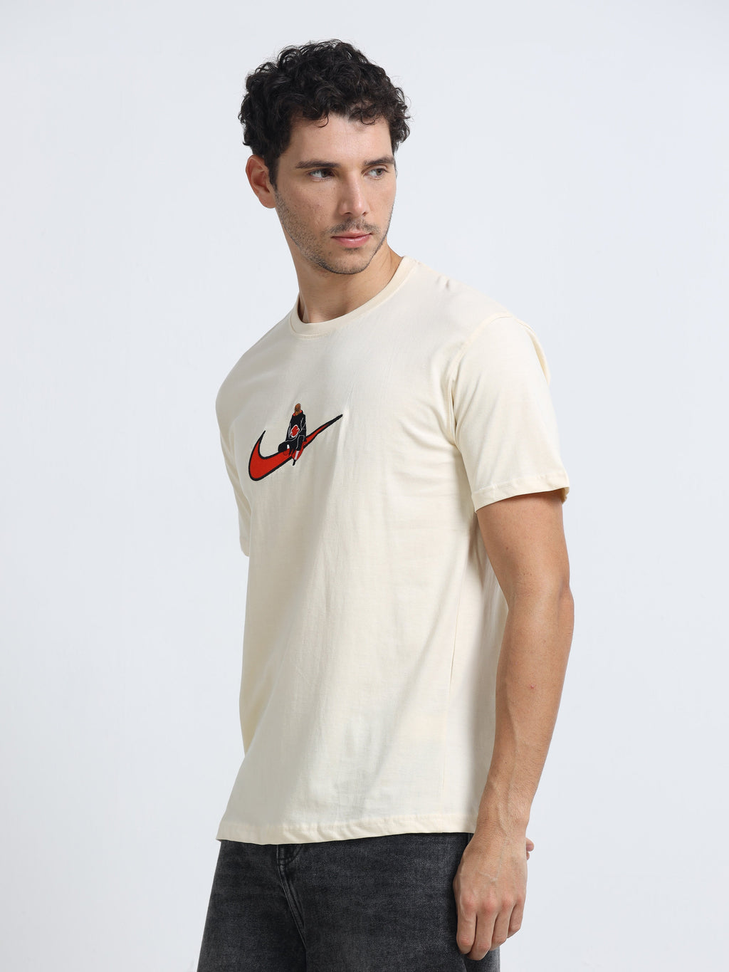 White Round Neck Bio Wash Single Jersey