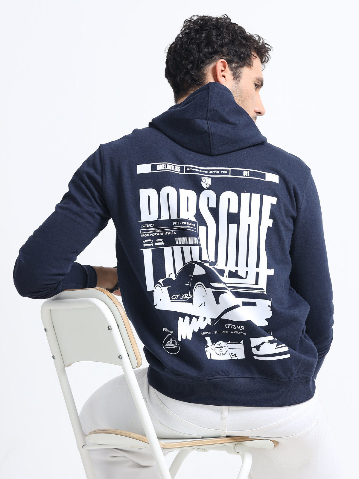Navy Blue Hoodie Bio Wash Fleece