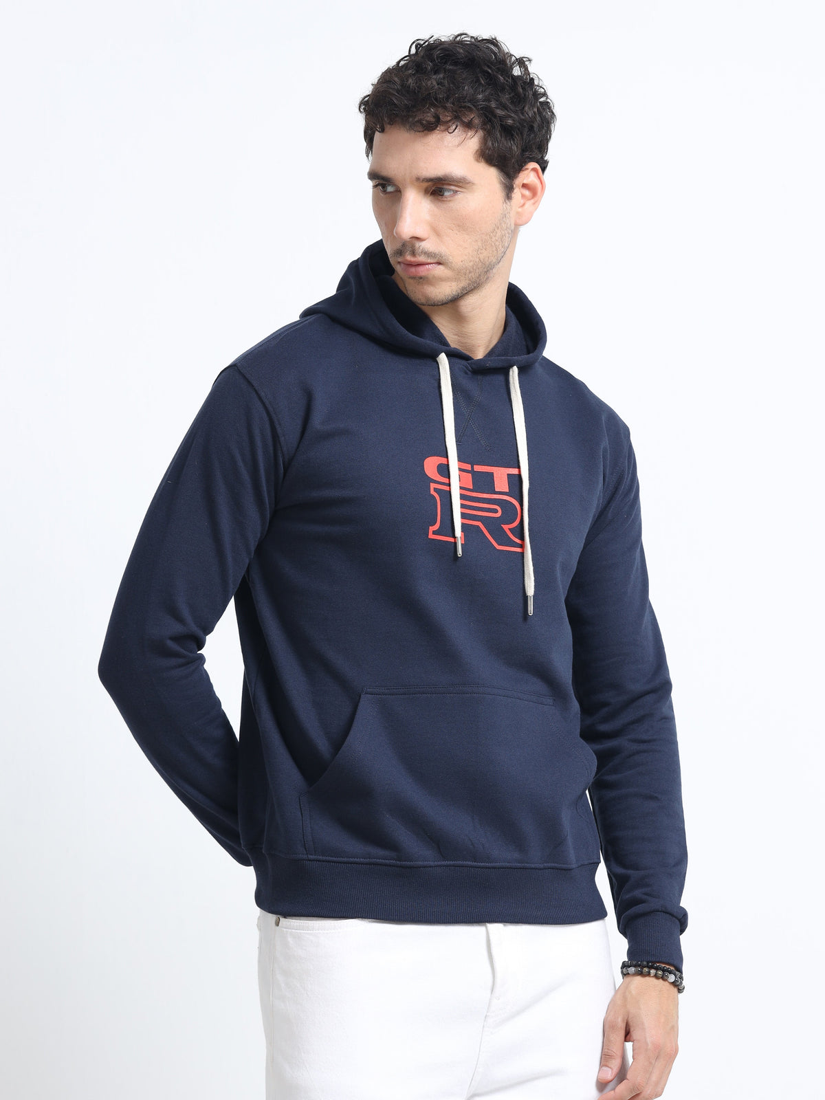 Navy Blue Hoodie Bio Wash Fleece