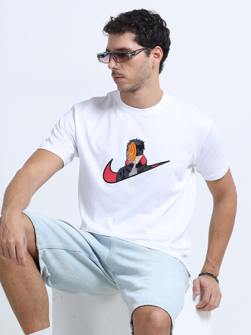 White Round Neck Bio Wash Single Jersey