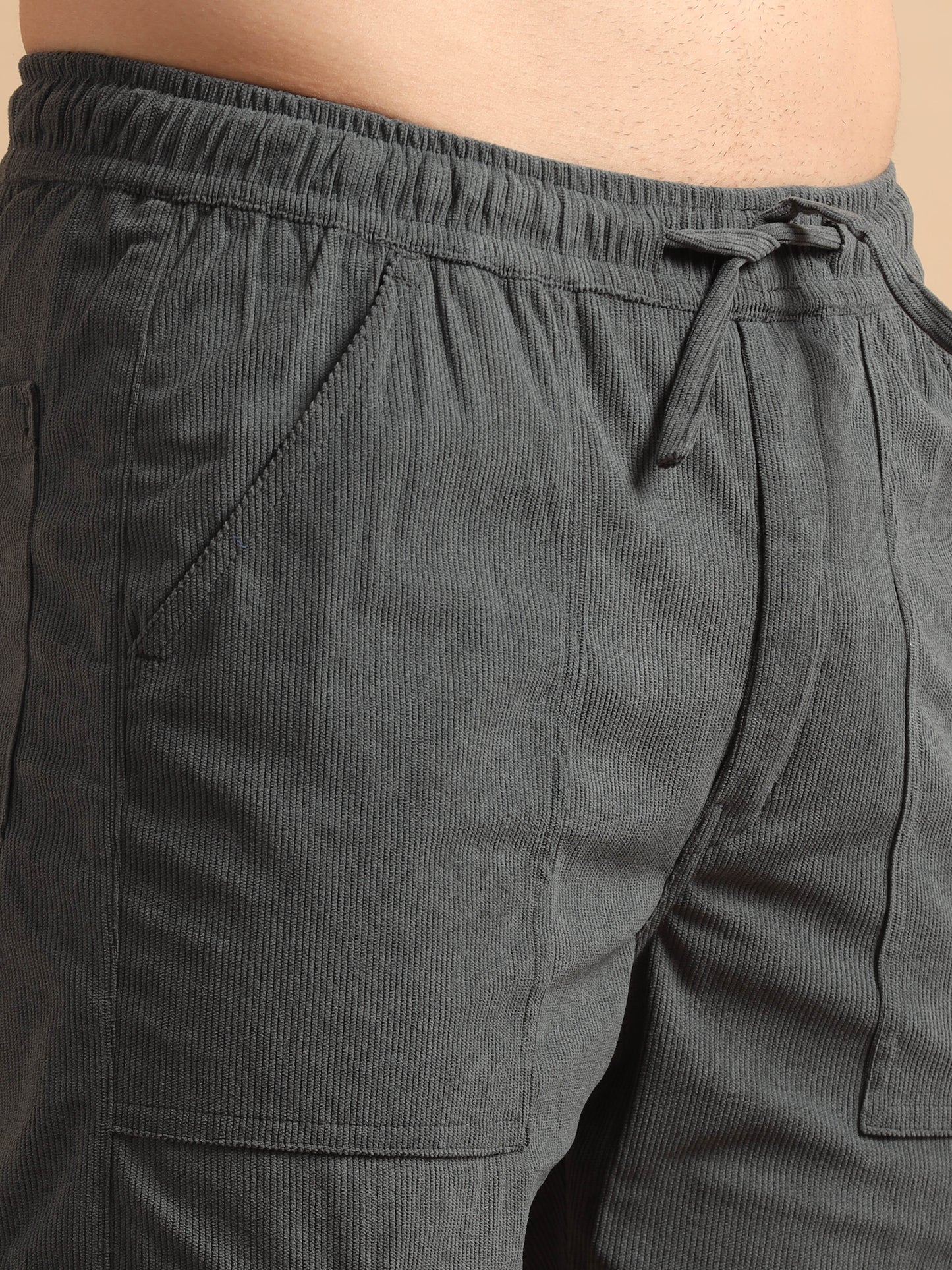Utility Relaxed Fit Cargo Pant - Slate Grey