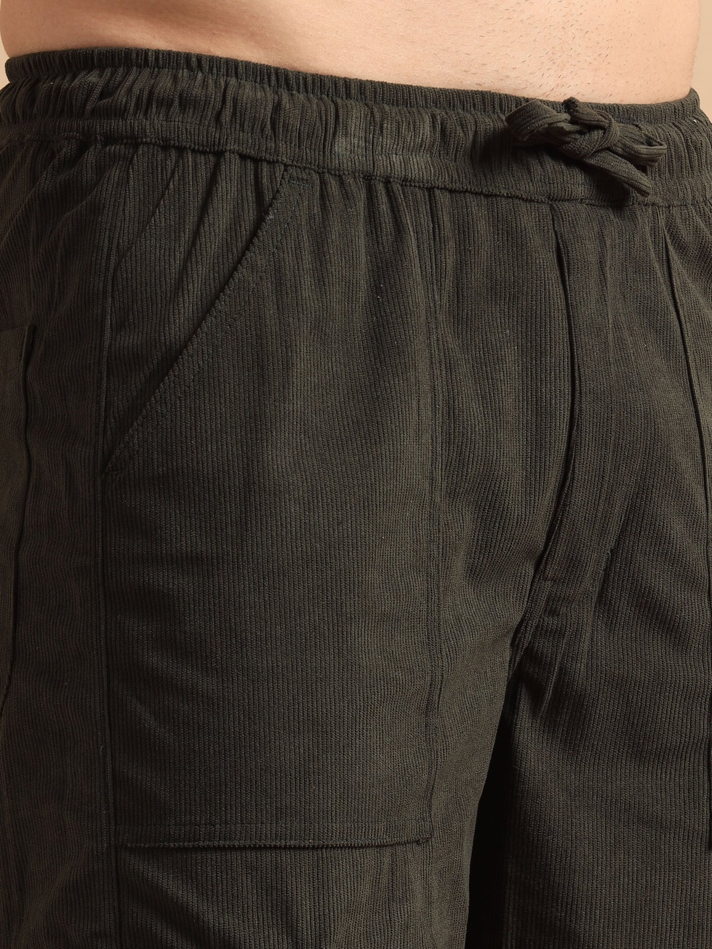 Plus Size Utility Relaxed Fit Cargo Pant - Olive