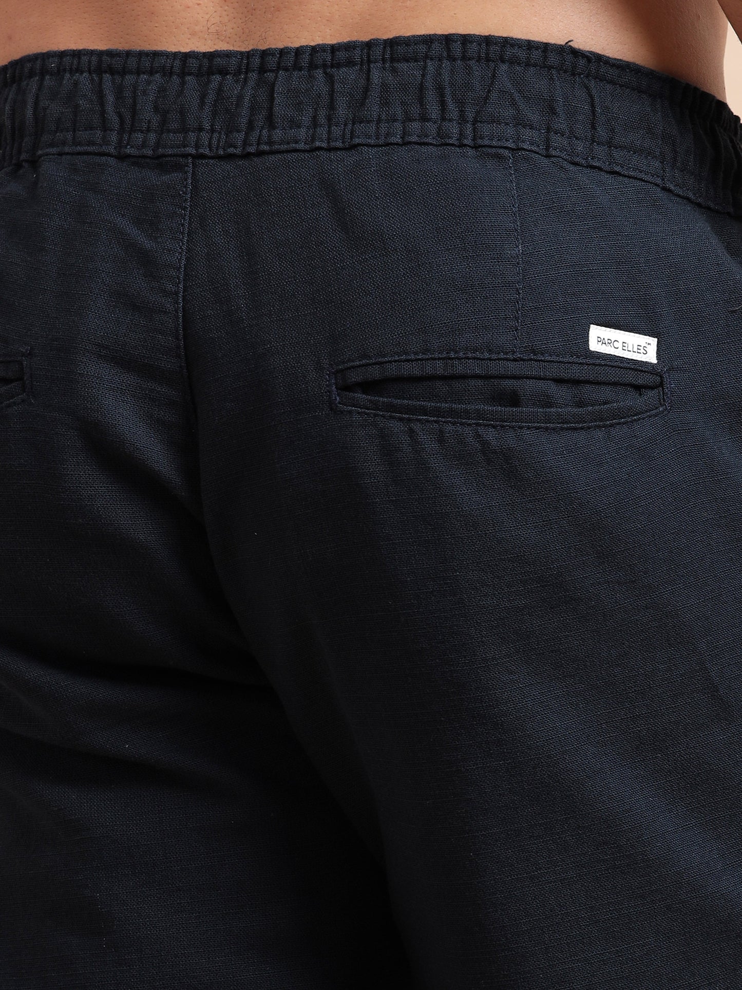 Black BreezeCotton Linen Trousers