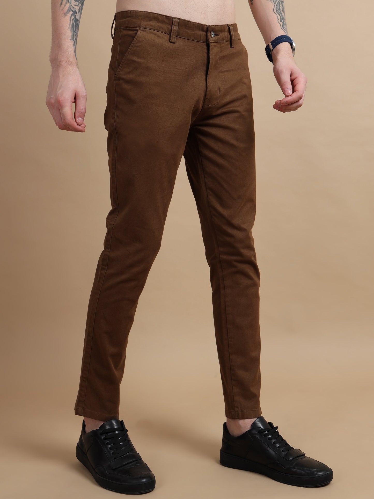 Plus Size Dark Brown ComfiTwill Stretch