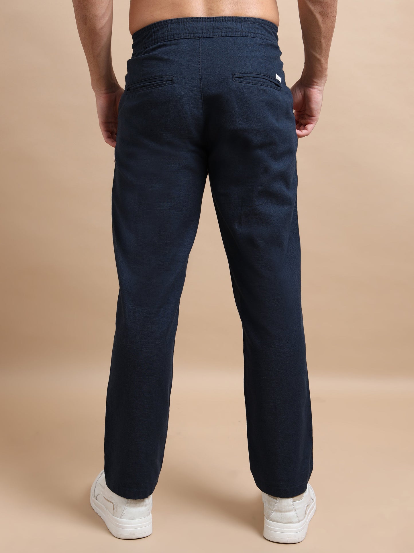 Navy Blue Elite Pleat Trousers