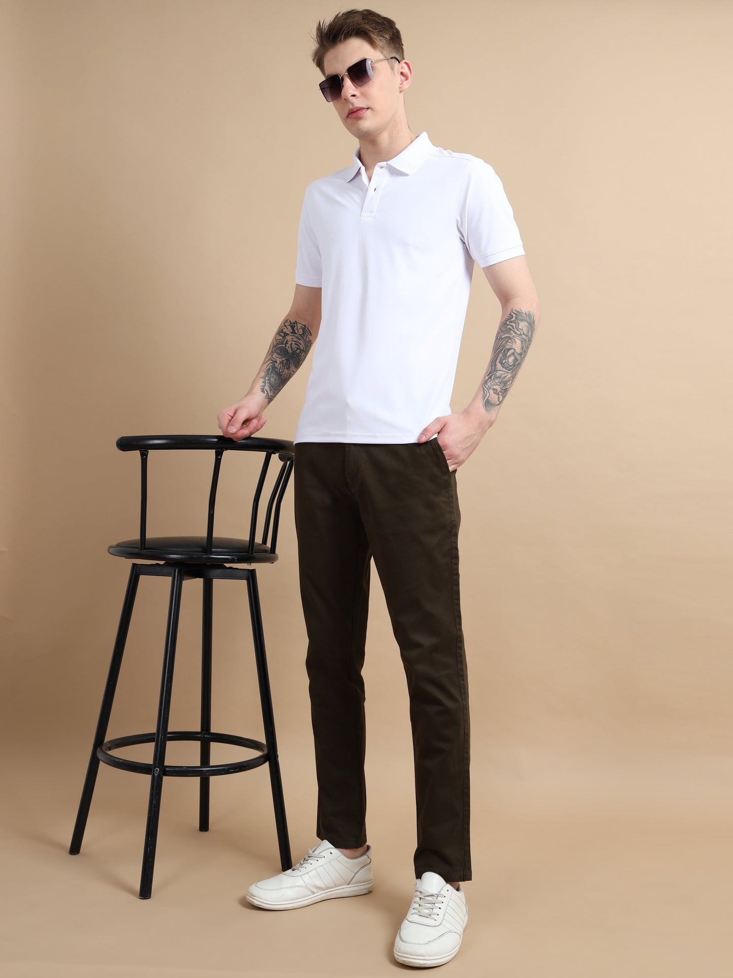 Plus Size Black Olive ComfiTwill Stretch