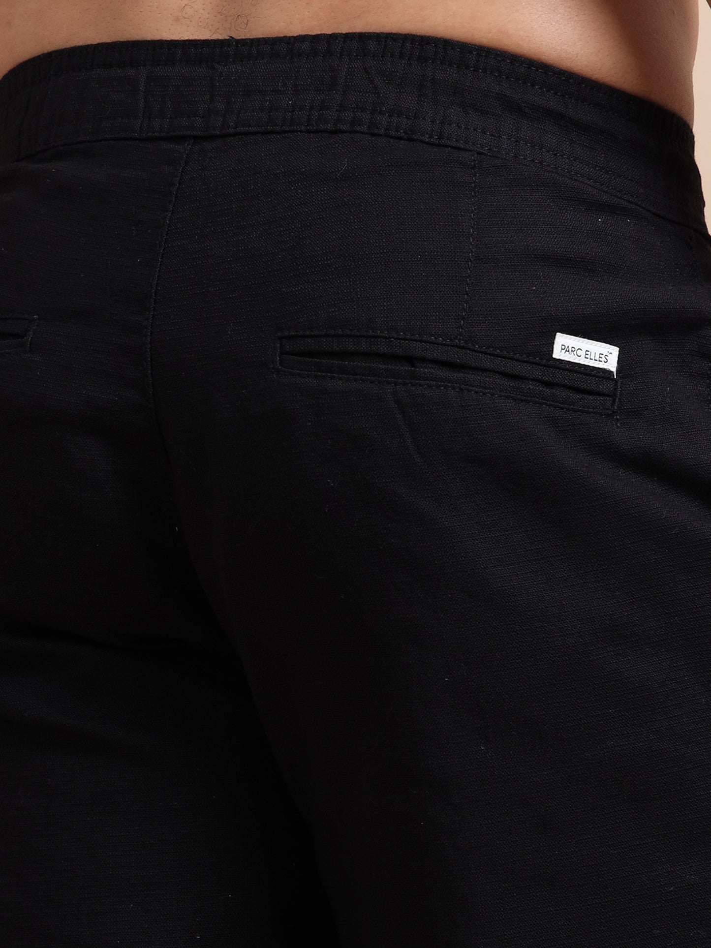 Black Elite Pleat Trousers