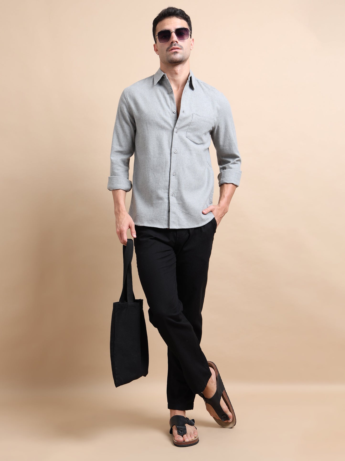 Black Elite Pleat Trousers