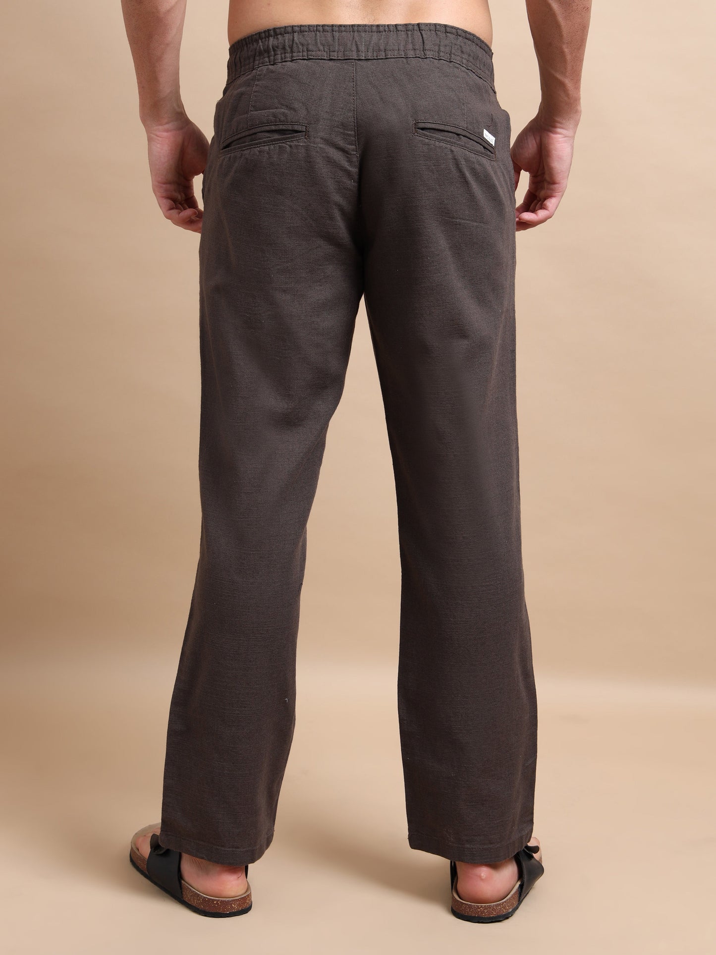 Wenge BreezeCotton Linen Trousers