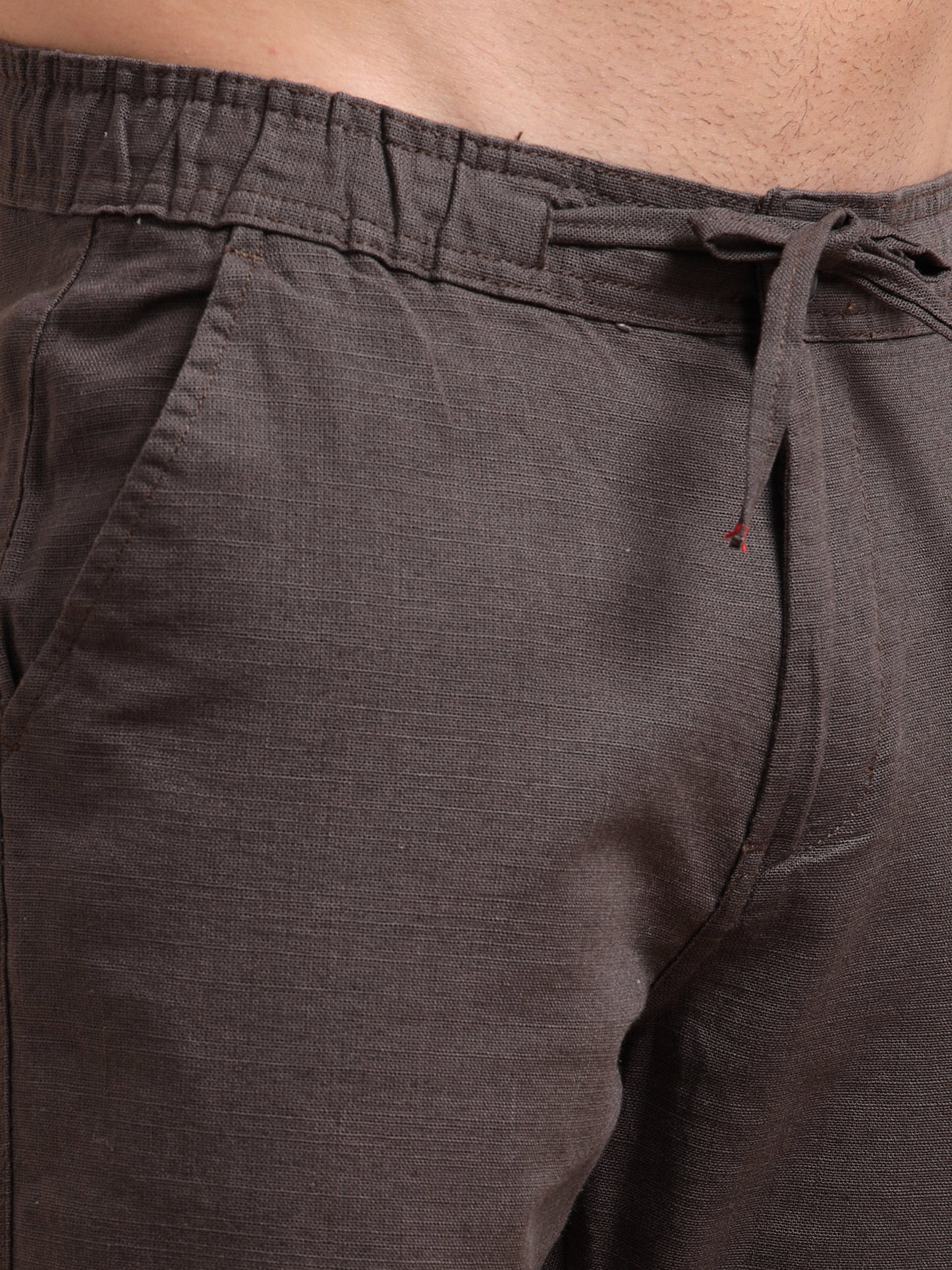 Wenge BreezeCotton Linen Trousers