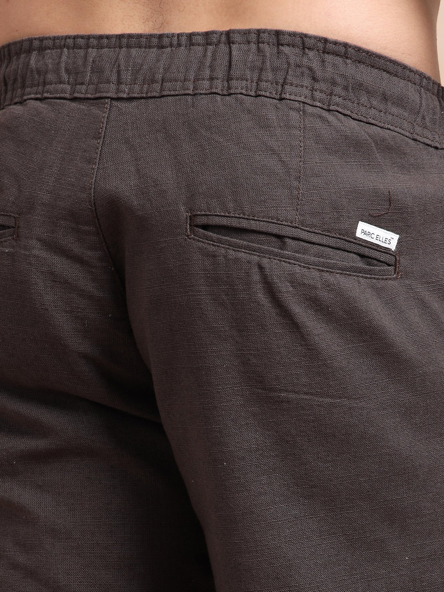 Wenge BreezeCotton Linen Trousers