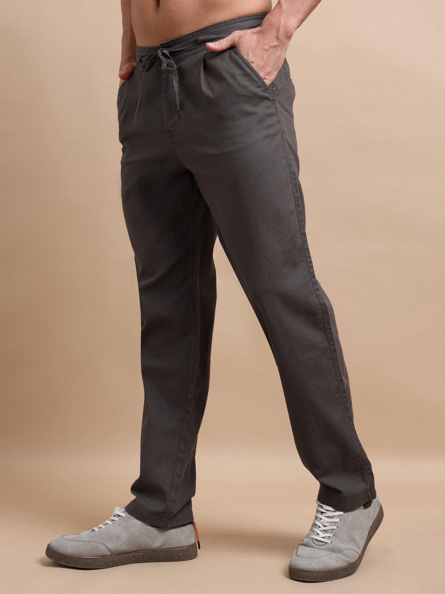 Vampire Grey Elite Pleat Trousers