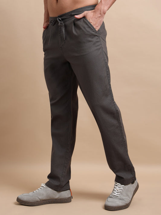Vampire Grey Elite Pleat Trousers