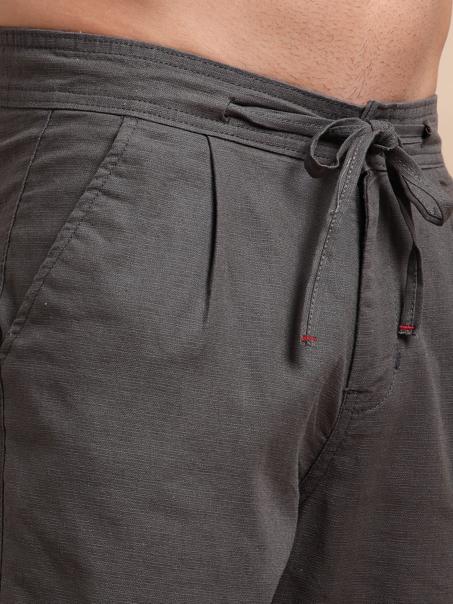 Vampire Grey Elite Pleat Trousers