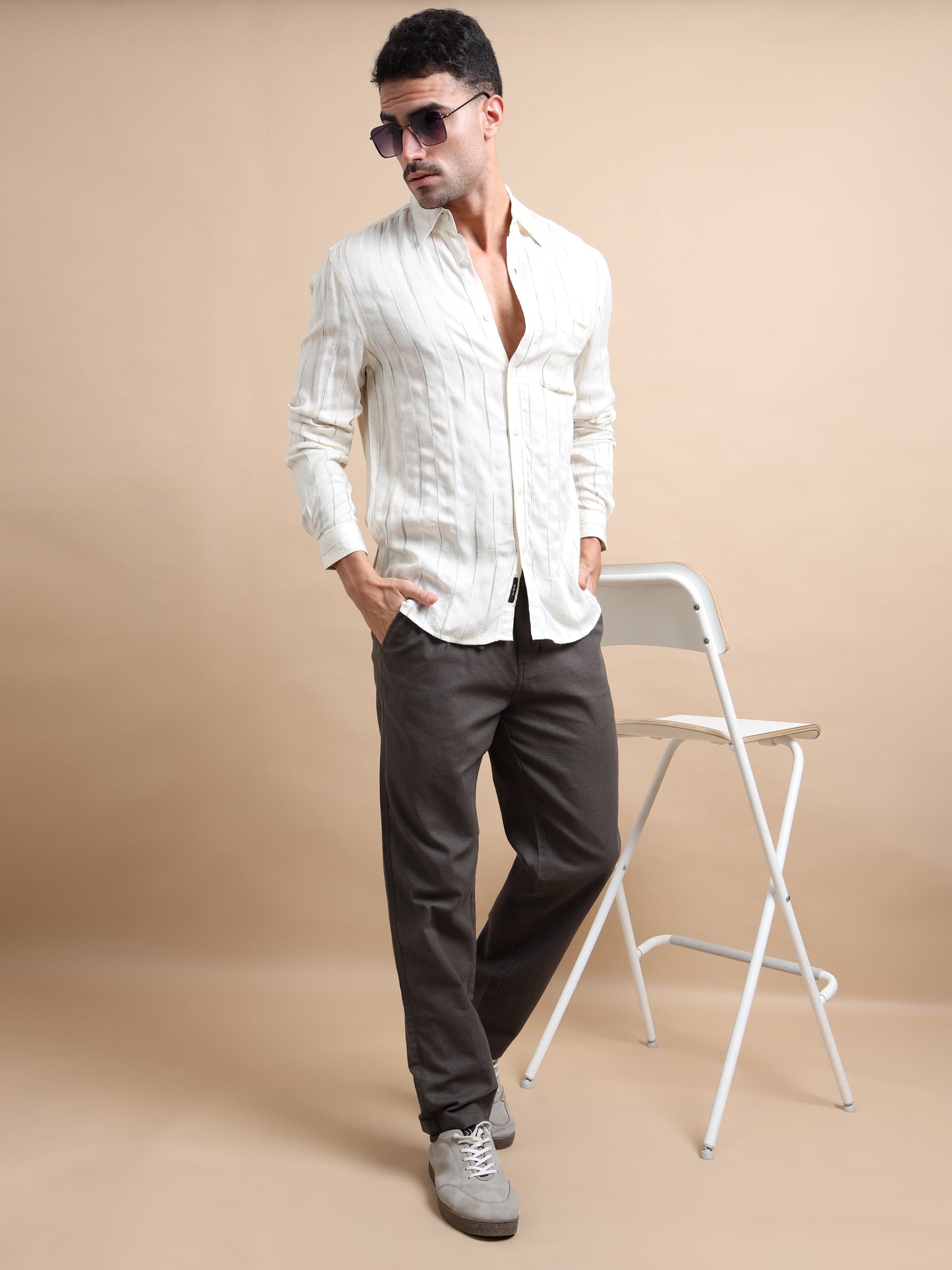 Vampire Grey Elite Pleat Trousers
