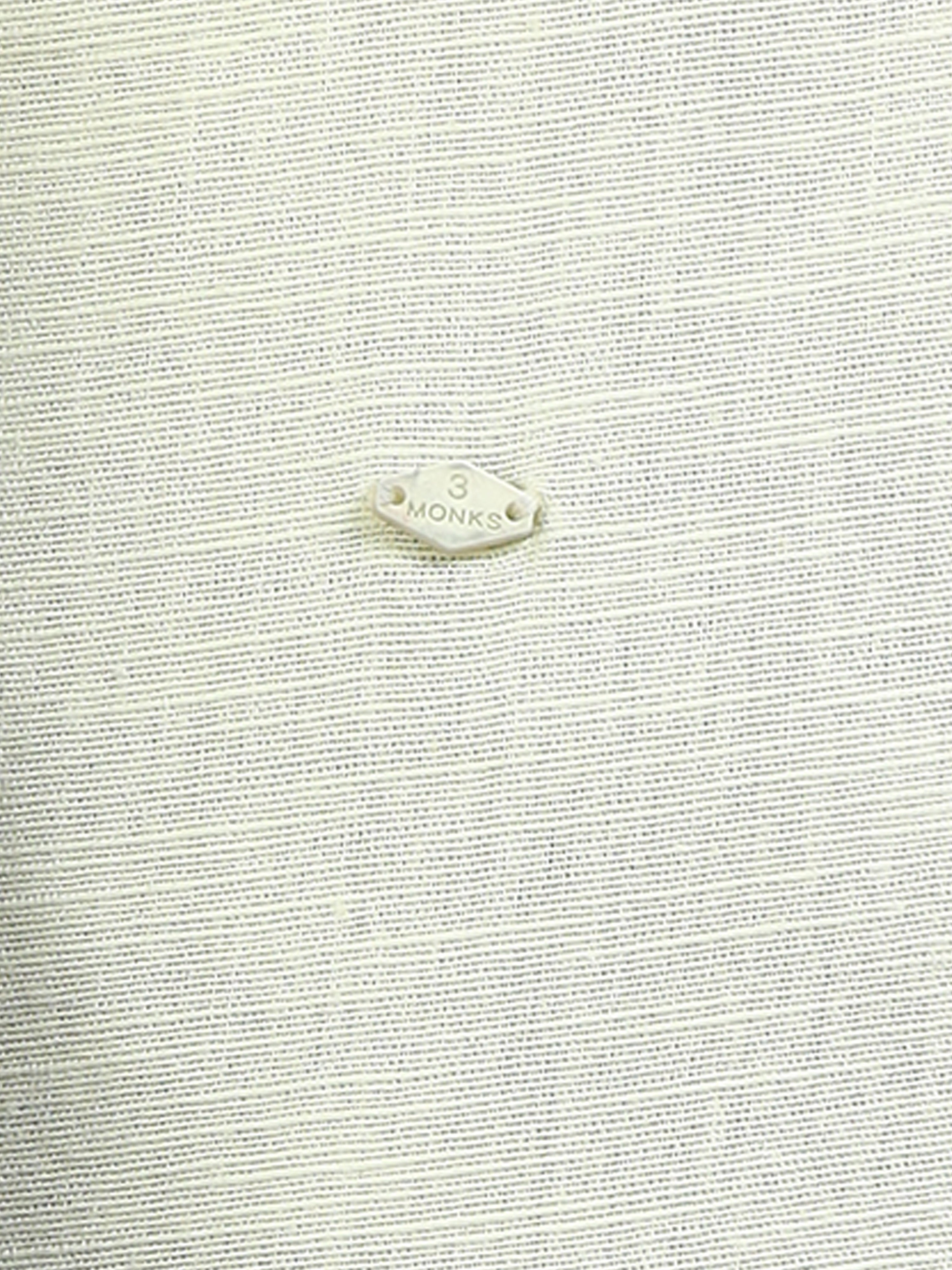Men’s Light Yellow Cotton Casual Shirt with Nautical Anchor Embroidery