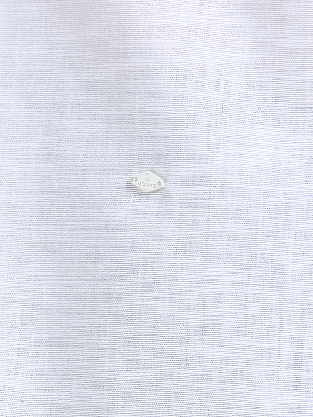 Men’s White Cotton Casual Shirt with Anchor Embroidery Detailing