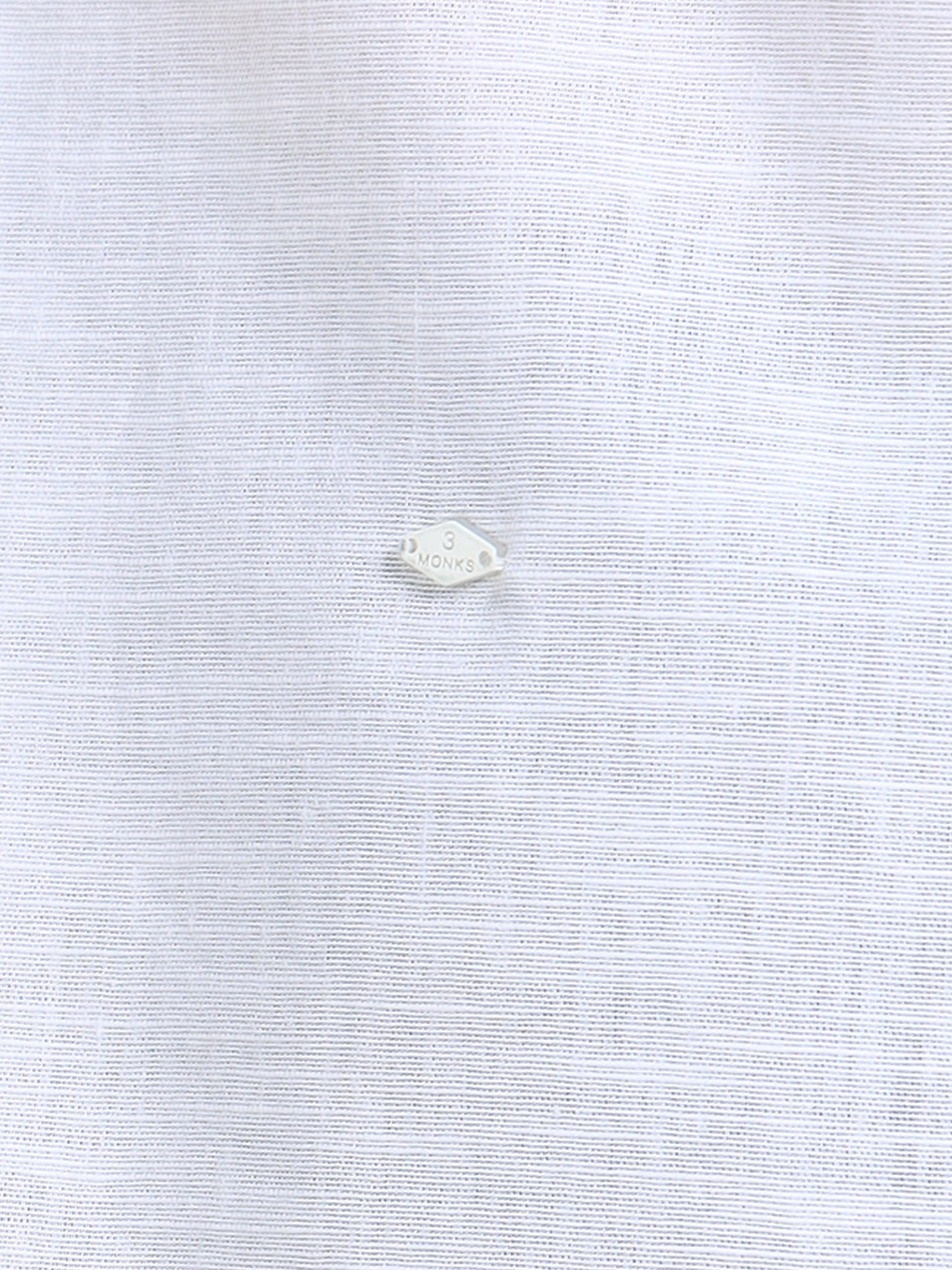 Men’s White Cotton Casual Shirt with Anchor Embroidery Detailing