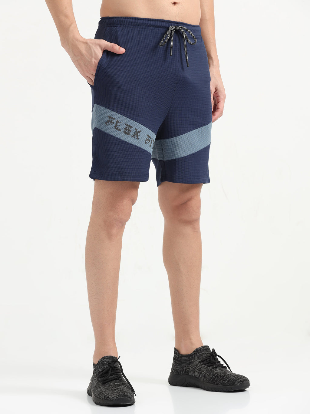 Dusk Blue Men Active Co-Ords Set