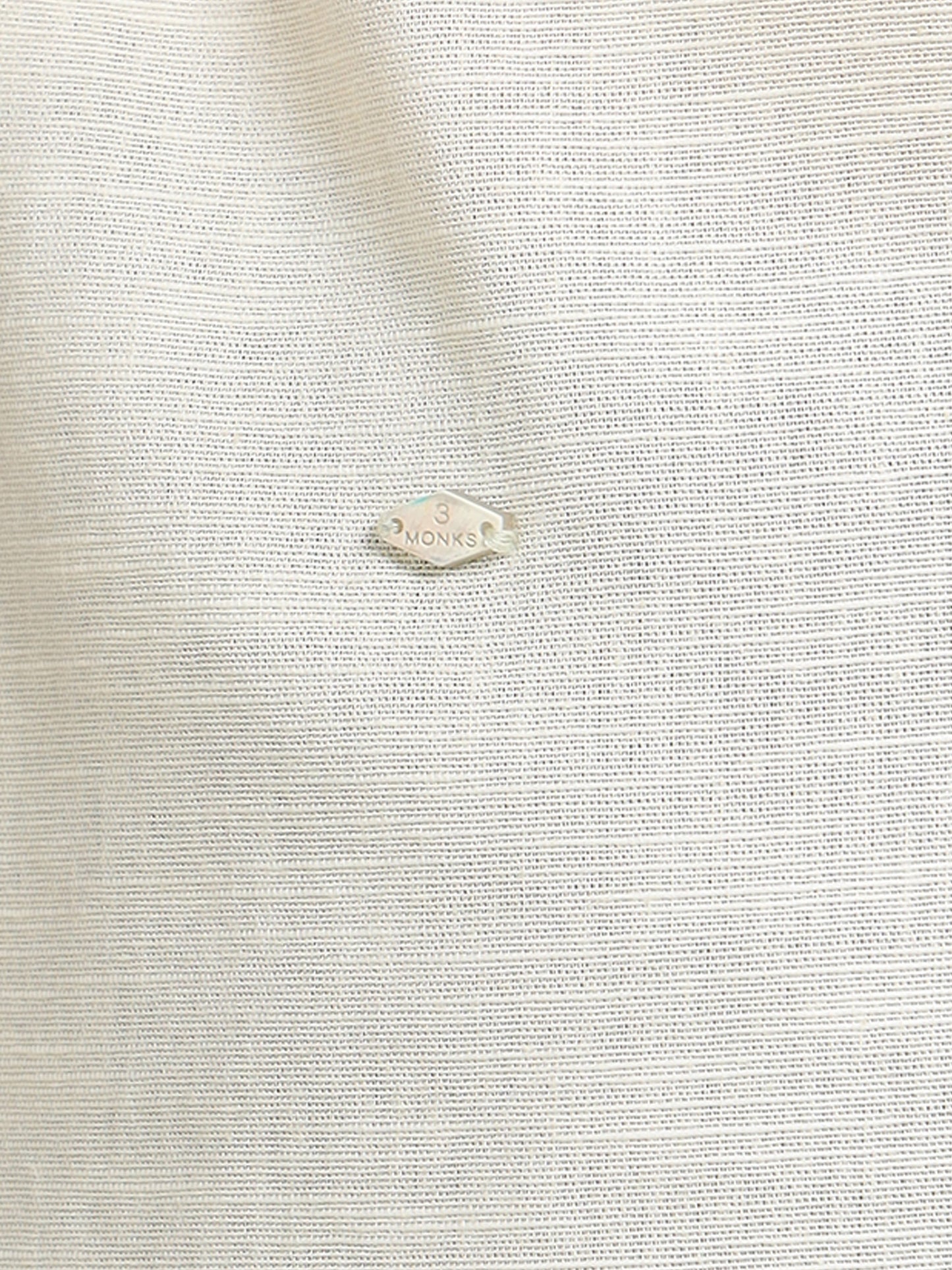 Men’s Beige-Yellow Cotton Casual Shirt with Anchor Embroidery Detailing