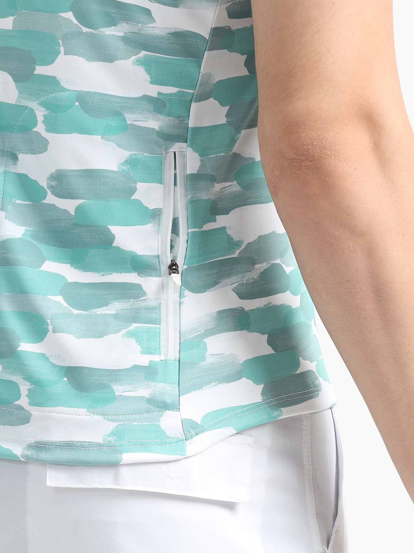Painted Stripe Abstract Men Cycling Tee