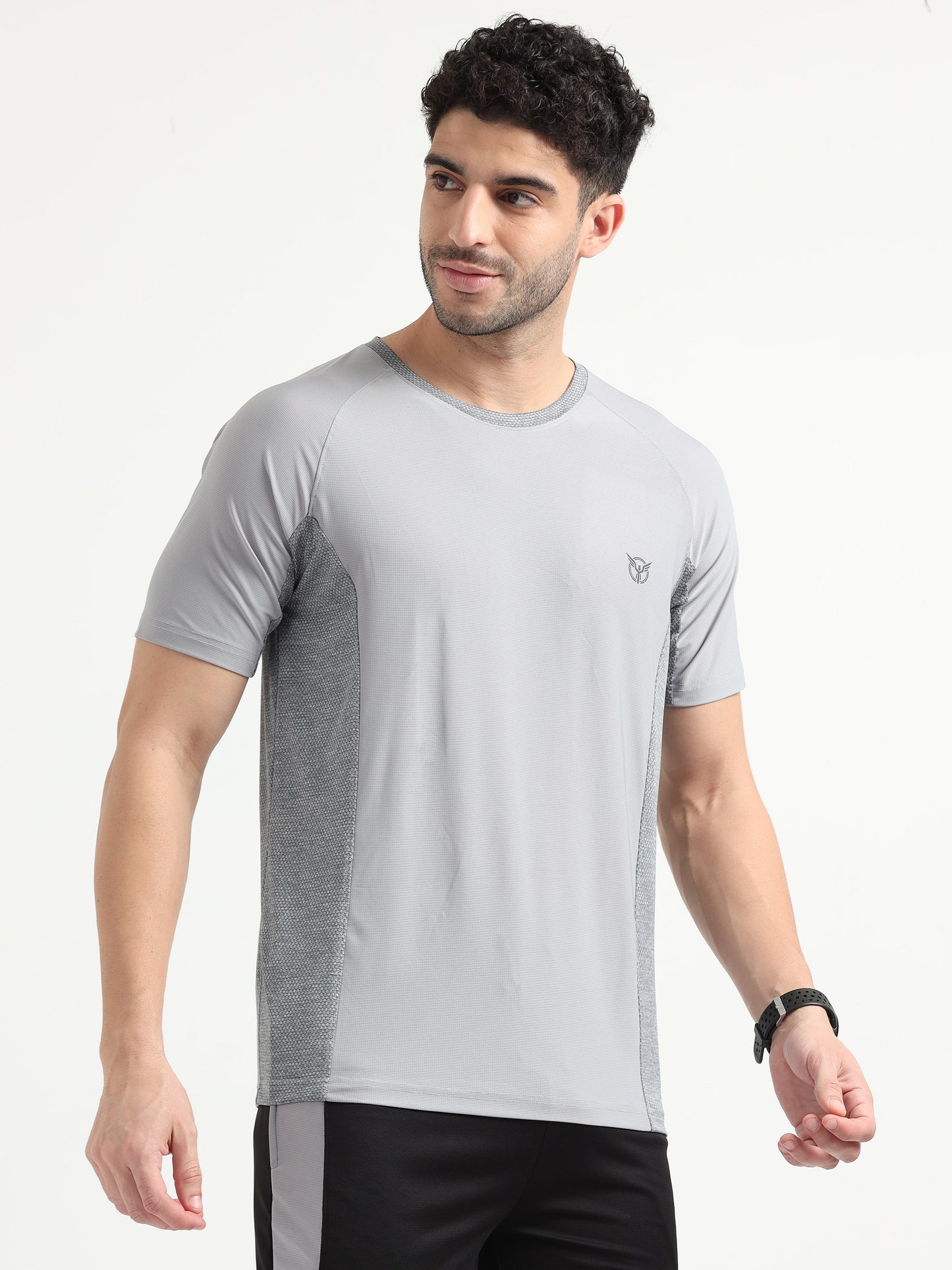 Fish Grey Active Men Tee