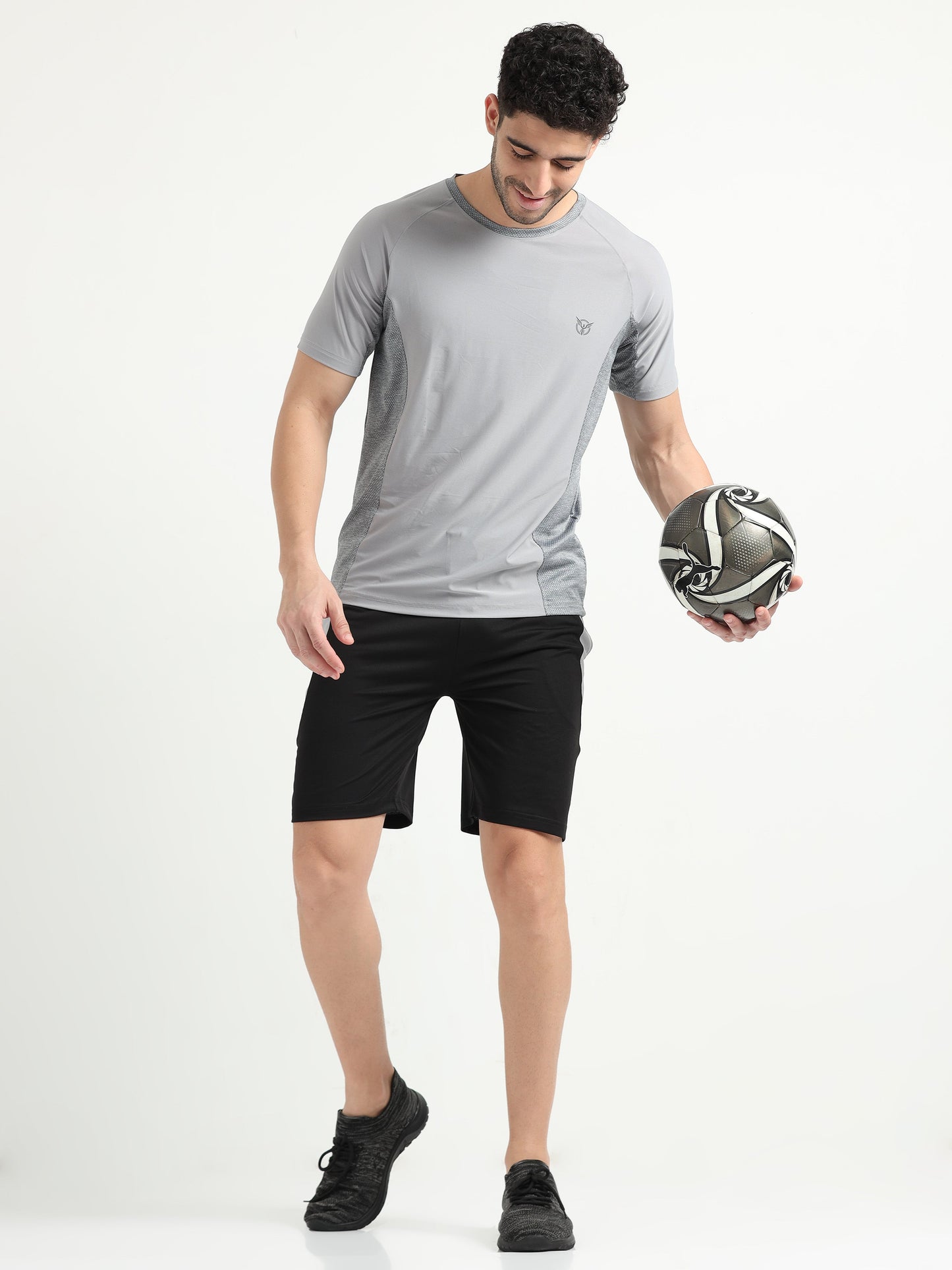 Fish Grey Active Men Tee