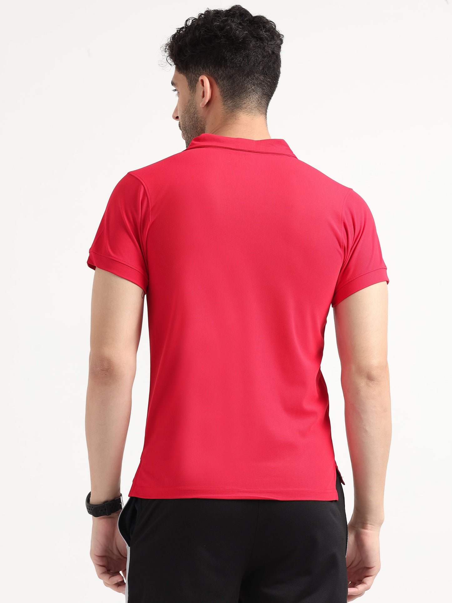 Charming Red Men Active Polo Tee