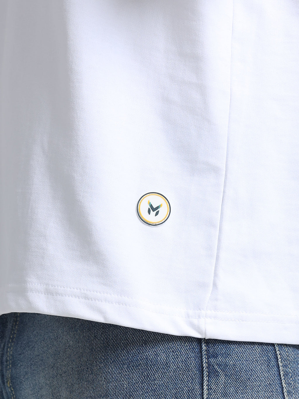 White Oversized T-Shirt - 100% Cotton Bio Wash Terry