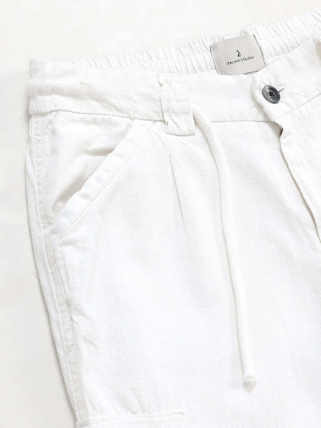 Portofino Linen Pant In White