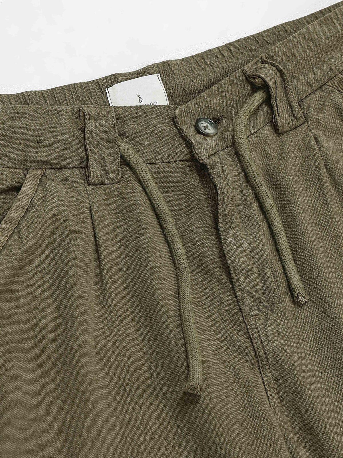 Portofino Linen Pant In Olive