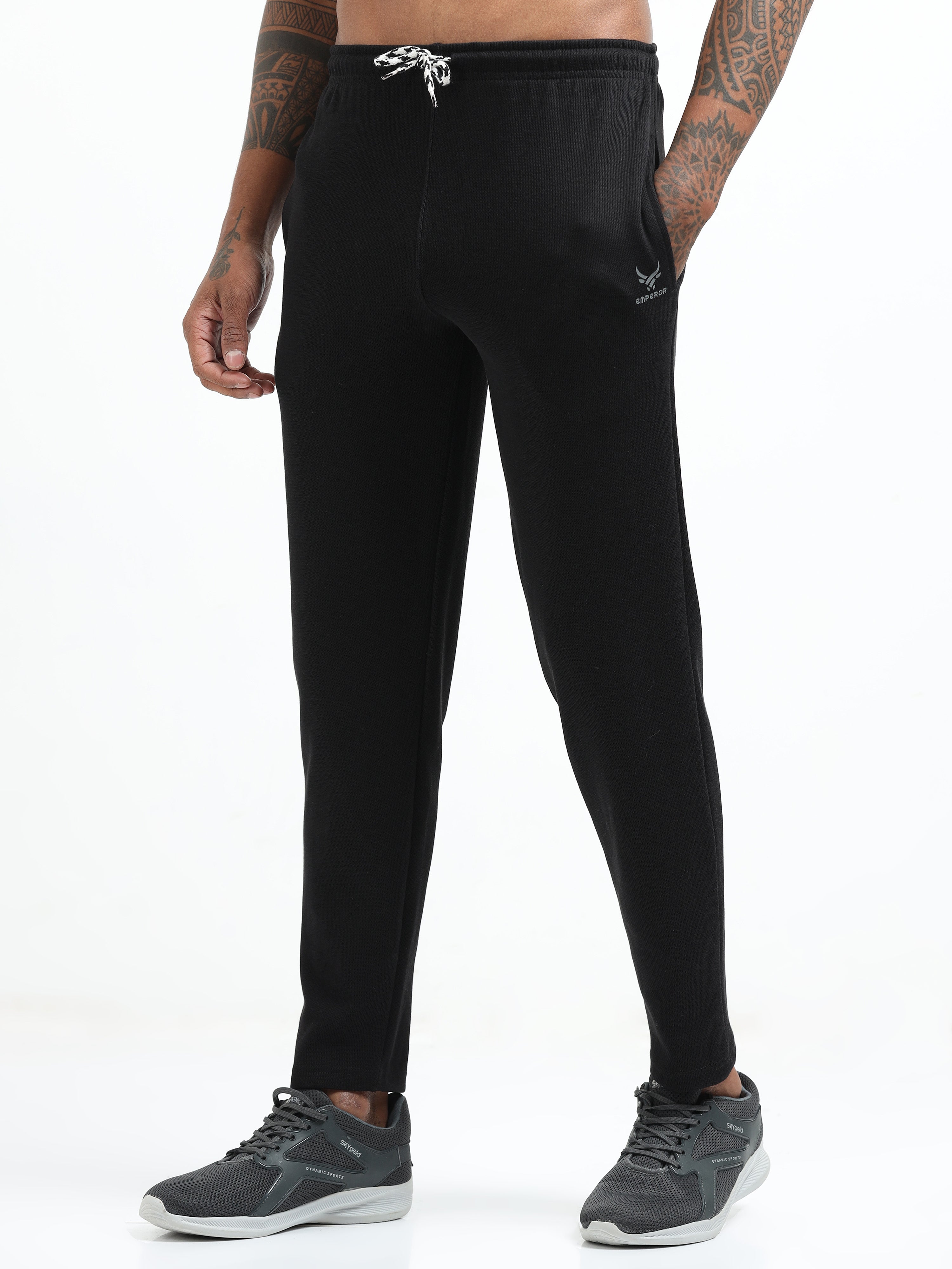 Men’s Black Joggers – Tapered Fit | Everyday Comfort Pants for Gym, Travel & Casual Wear