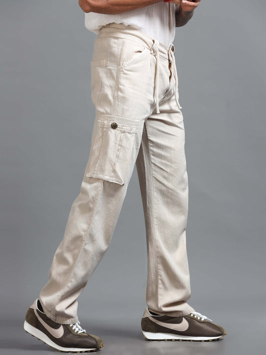 Portofino Linen Pant In Ceam