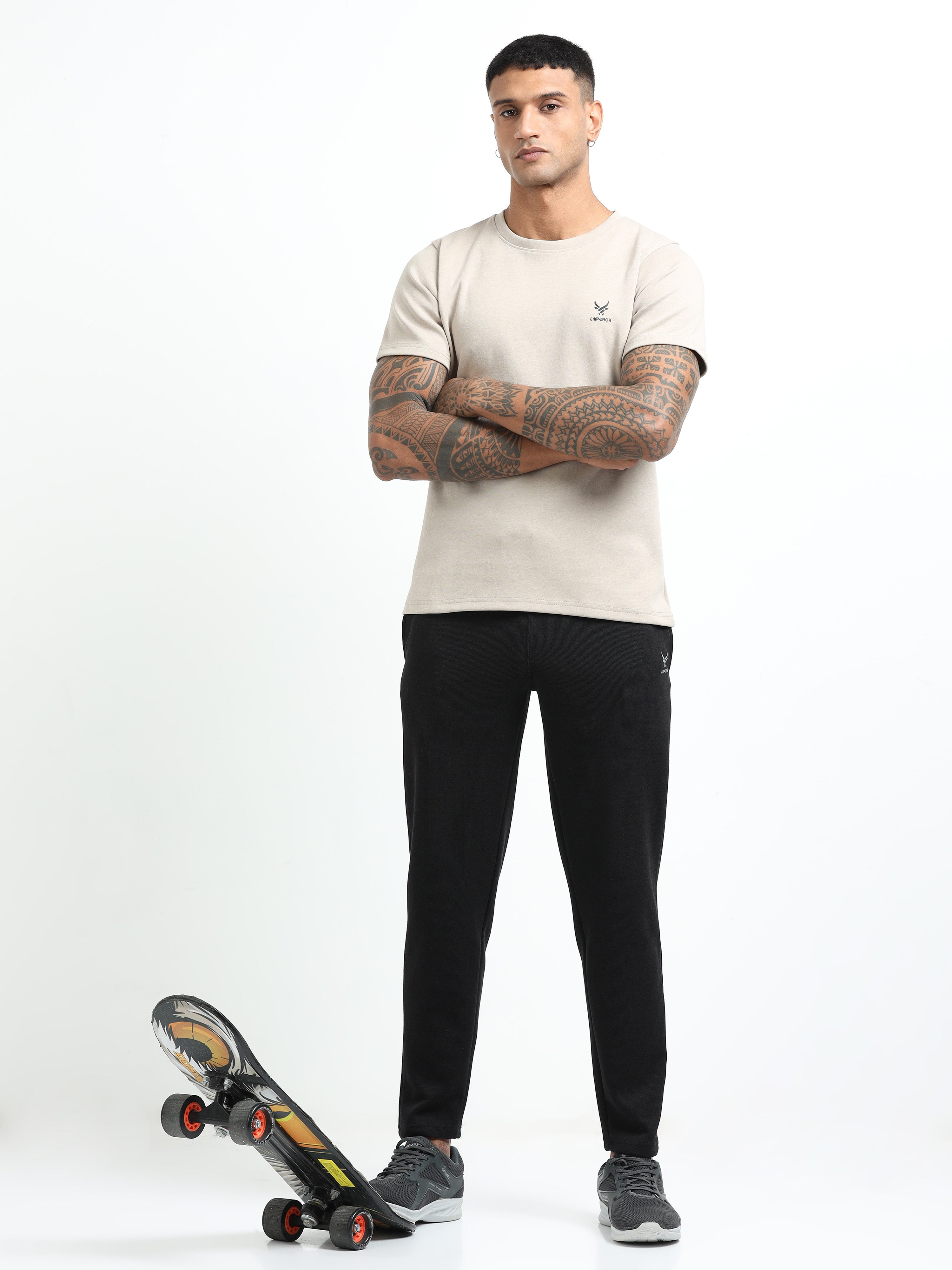 Men’s Black Joggers – Tapered Fit | Everyday Comfort Pants for Gym, Travel & Casual Wear