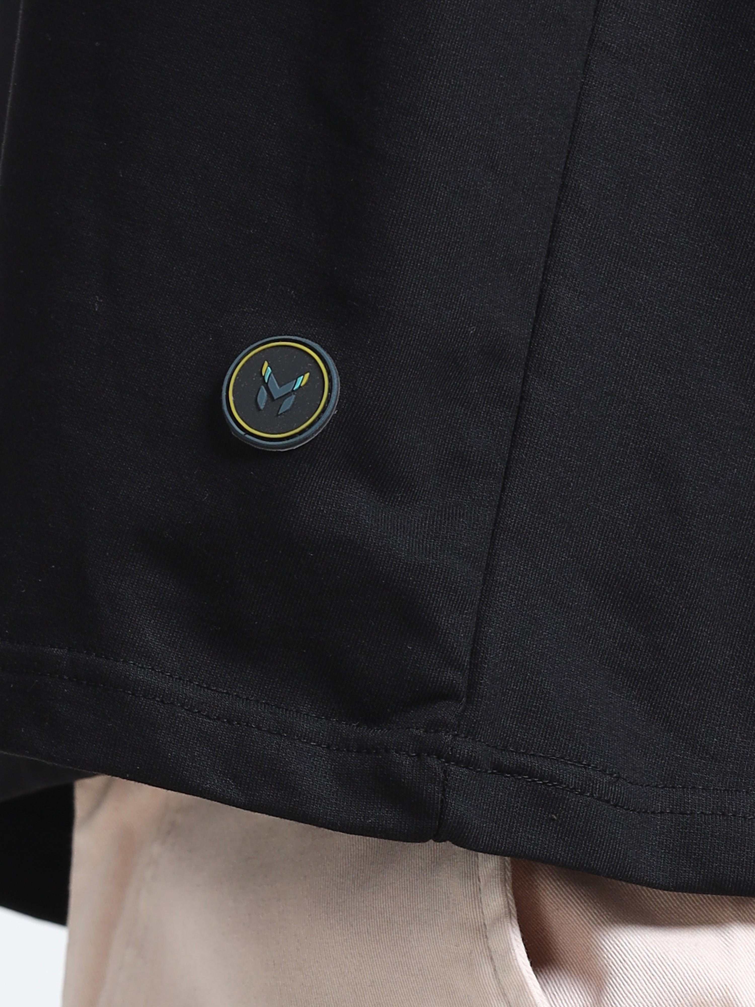 Black Oversized T-Shirt - 100% Cotton Bio Wash Terry