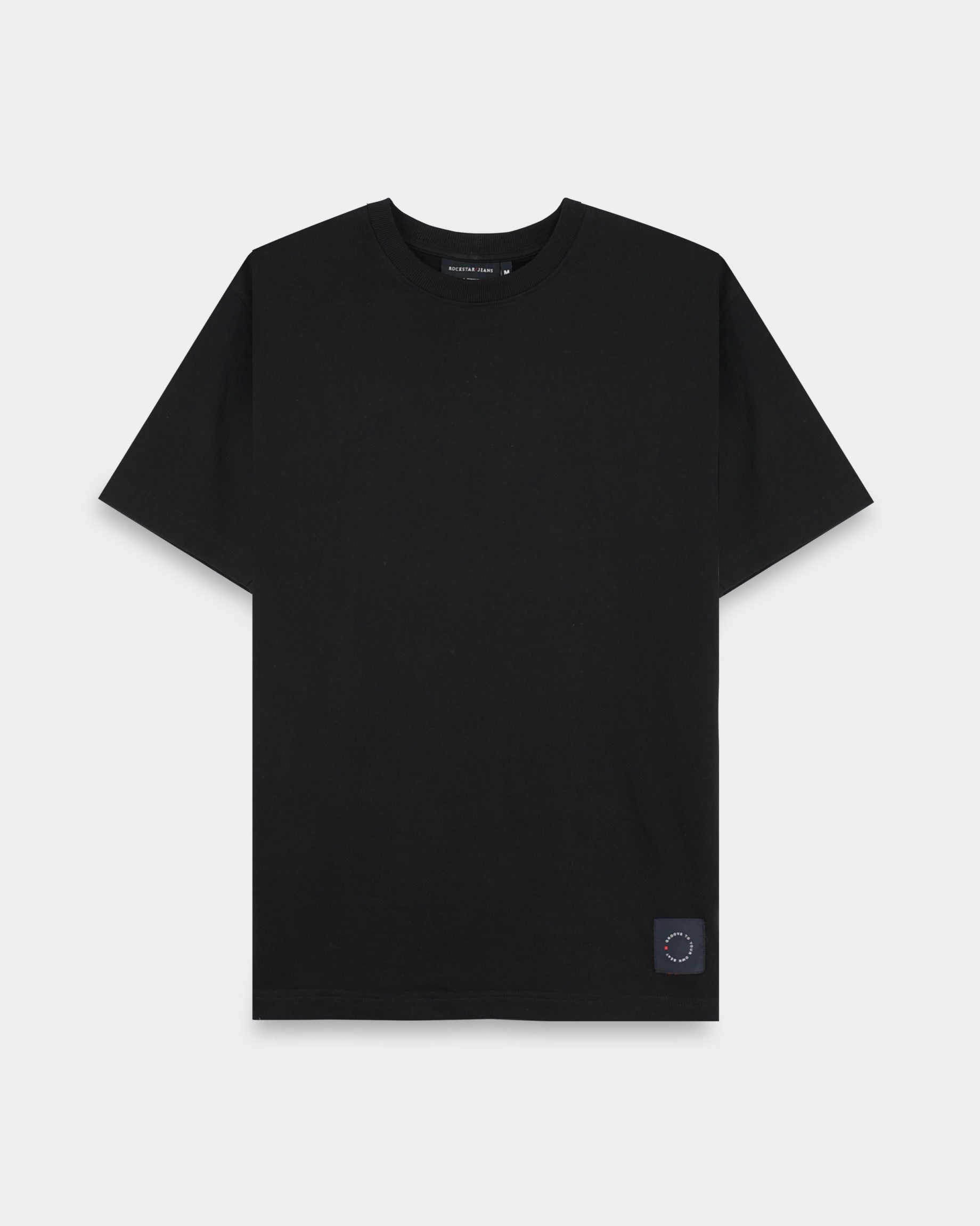 THE GROOVE Black Basic Tee - Relaxed Fit