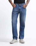 SIGNATURE DARK BLUE DENIM - Straight fit
