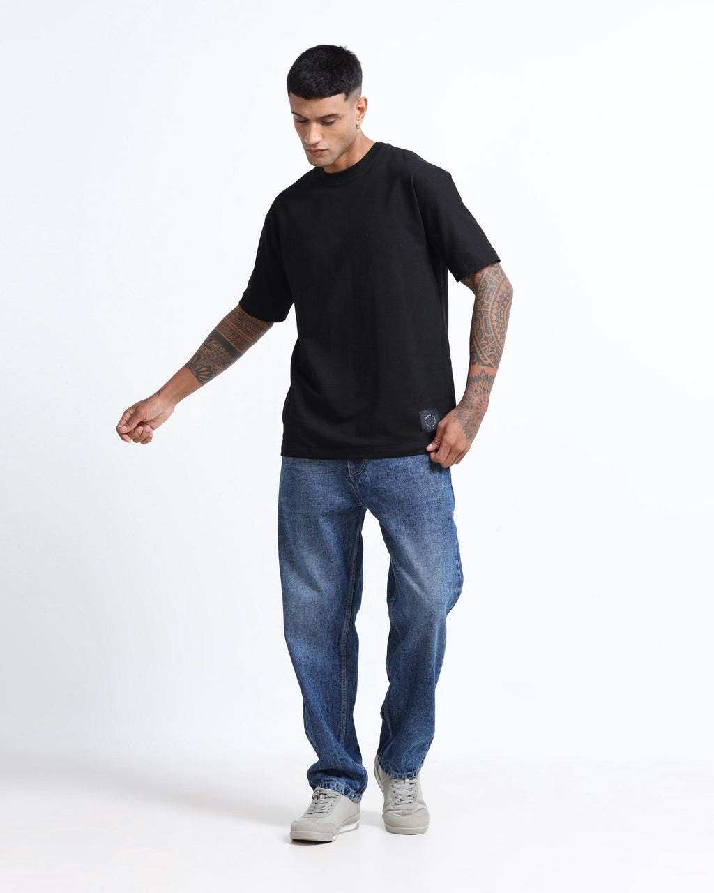 SIGNATURE DARK BLUE DENIM - Straight fit
