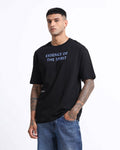 ESSENCE OF SPIRIT BLACK TEE - Relaxed Fit