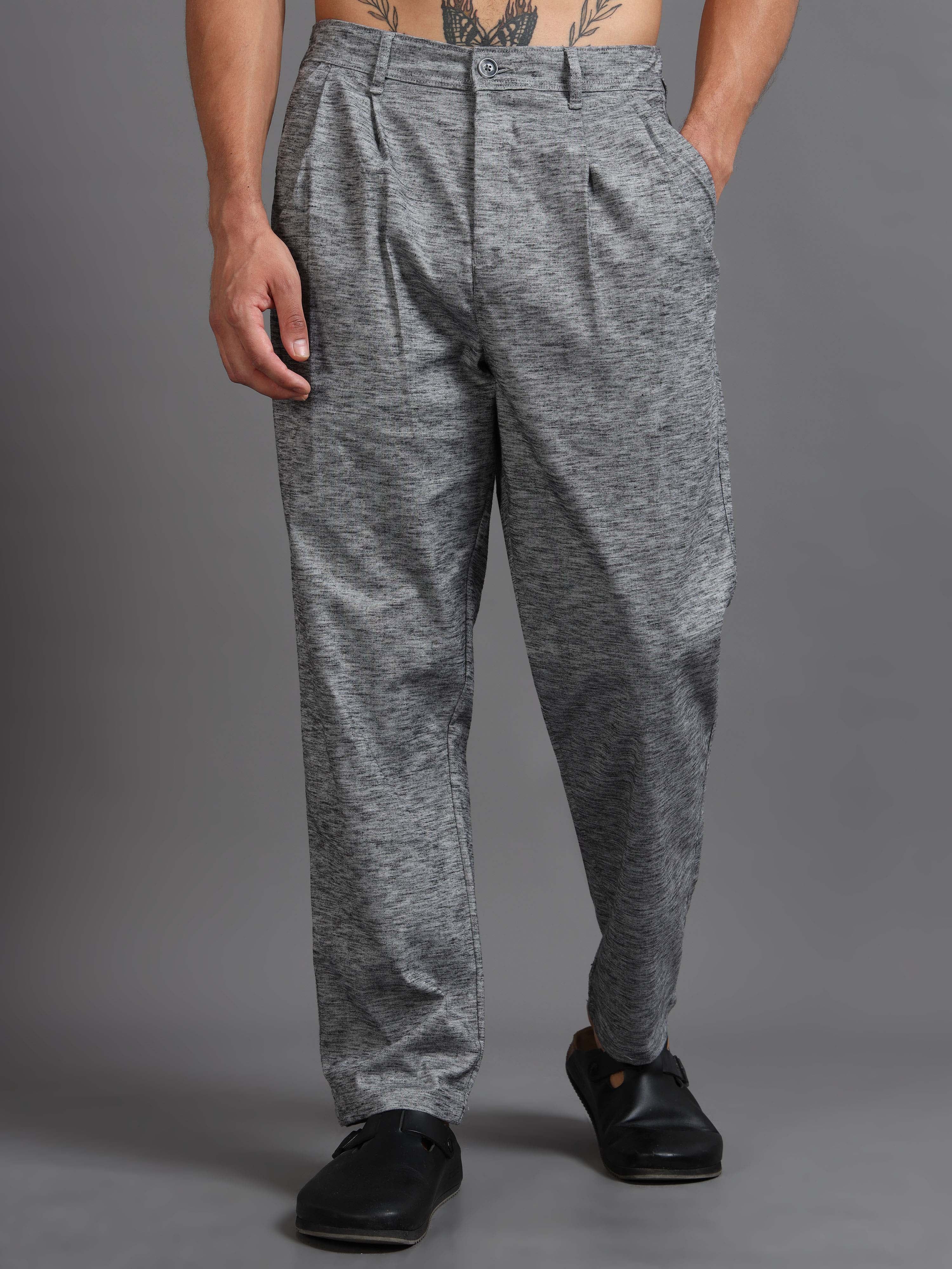 Versatile Pleated Trouser In Black