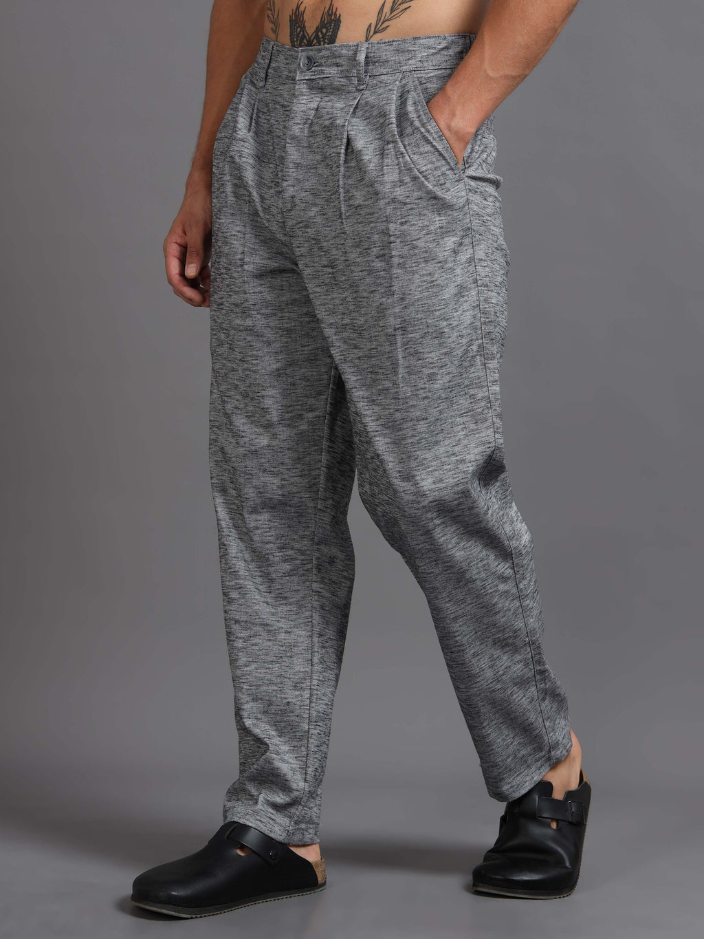 Versatile Pleated Trouser In Black