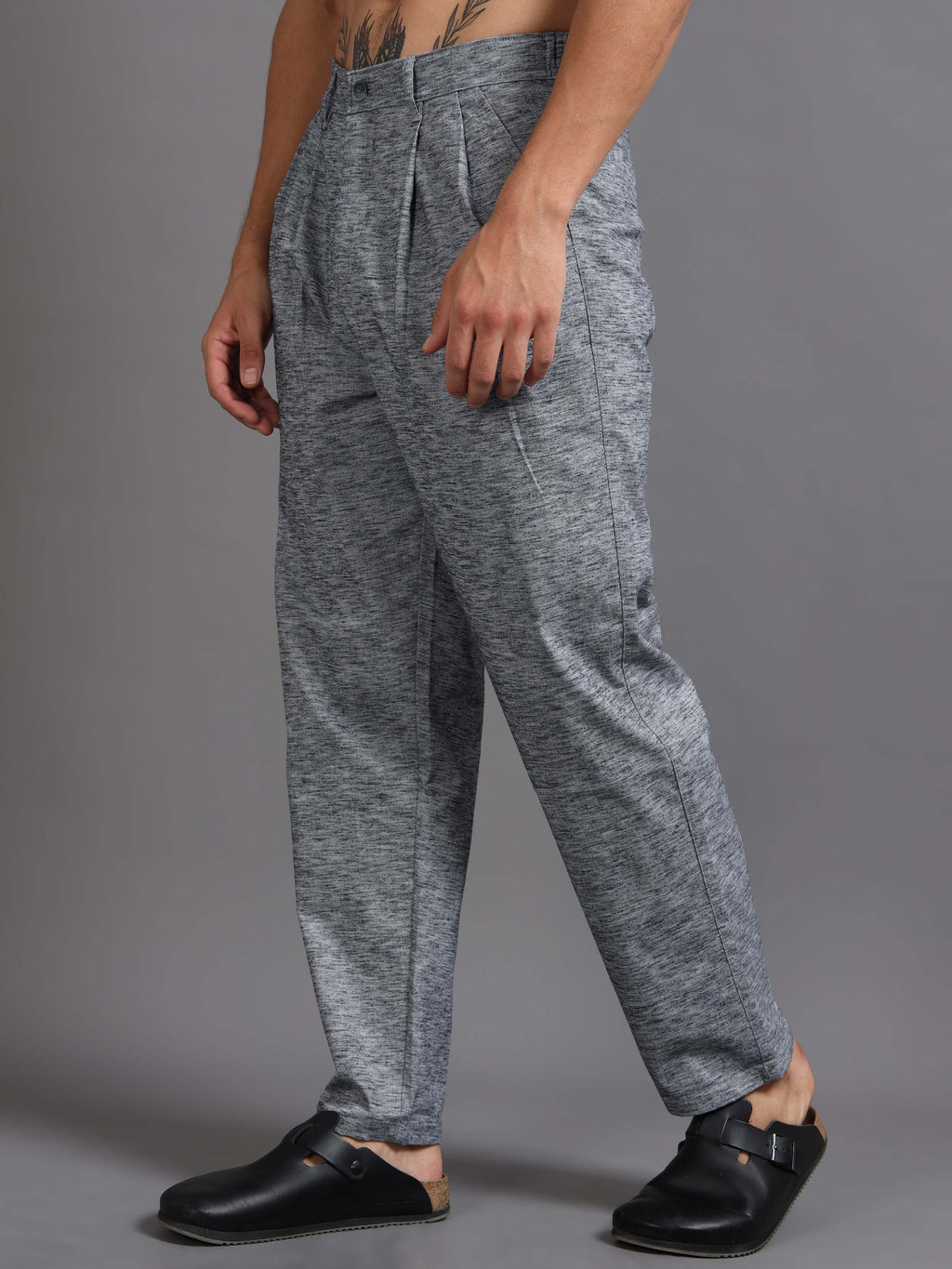 Versatile Pleated Trouser In Blue