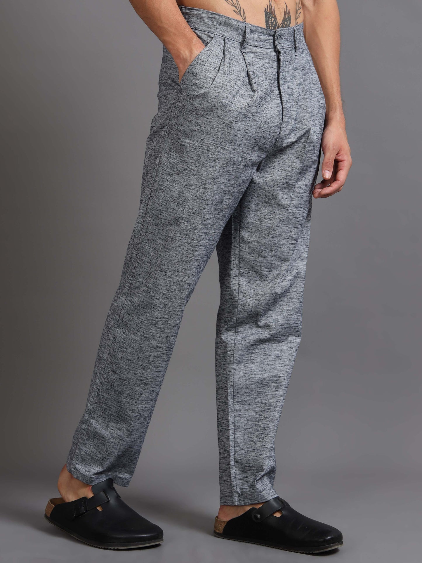 Versatile Pleated Trouser In Blue