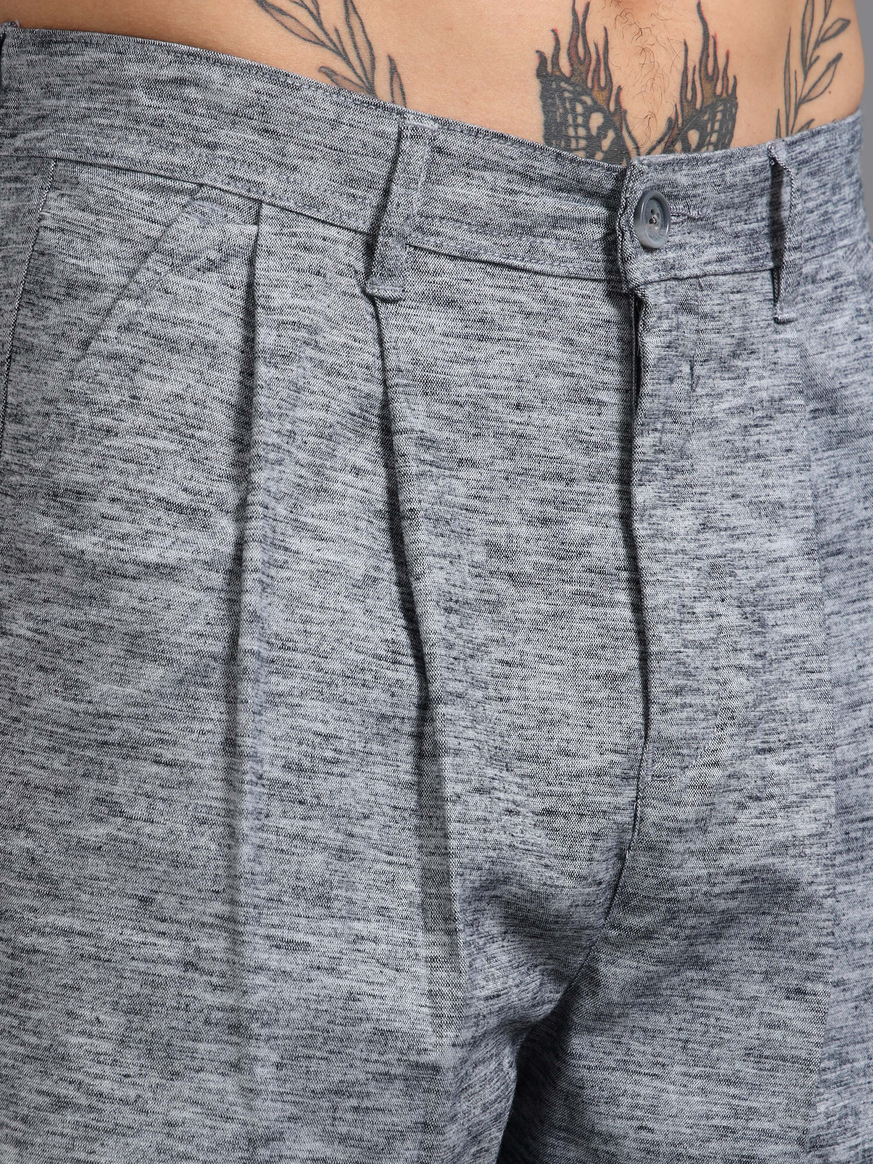 Versatile Pleated Trouser In Blue